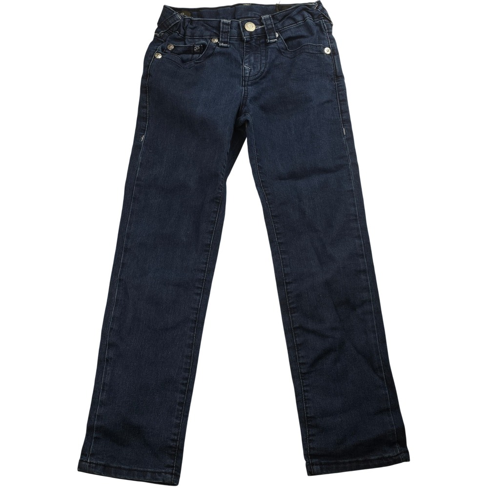 True Religion Geno Relaxed Slim Kids Jeans Dark Wash Blue Size 8